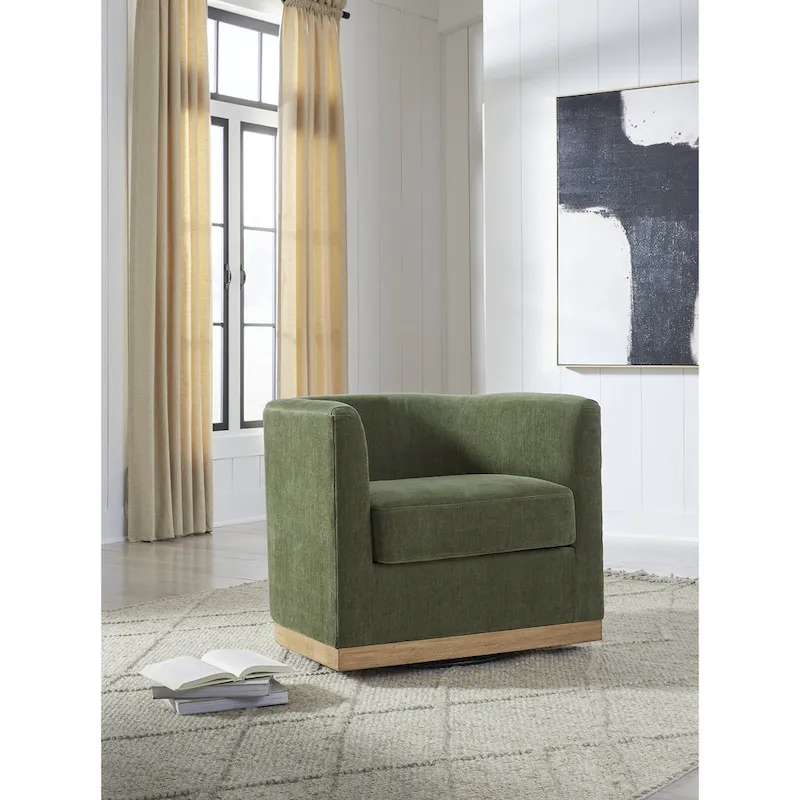 Forest Green Swivel Chair - 34 W x 31.25 D x 28.88 H