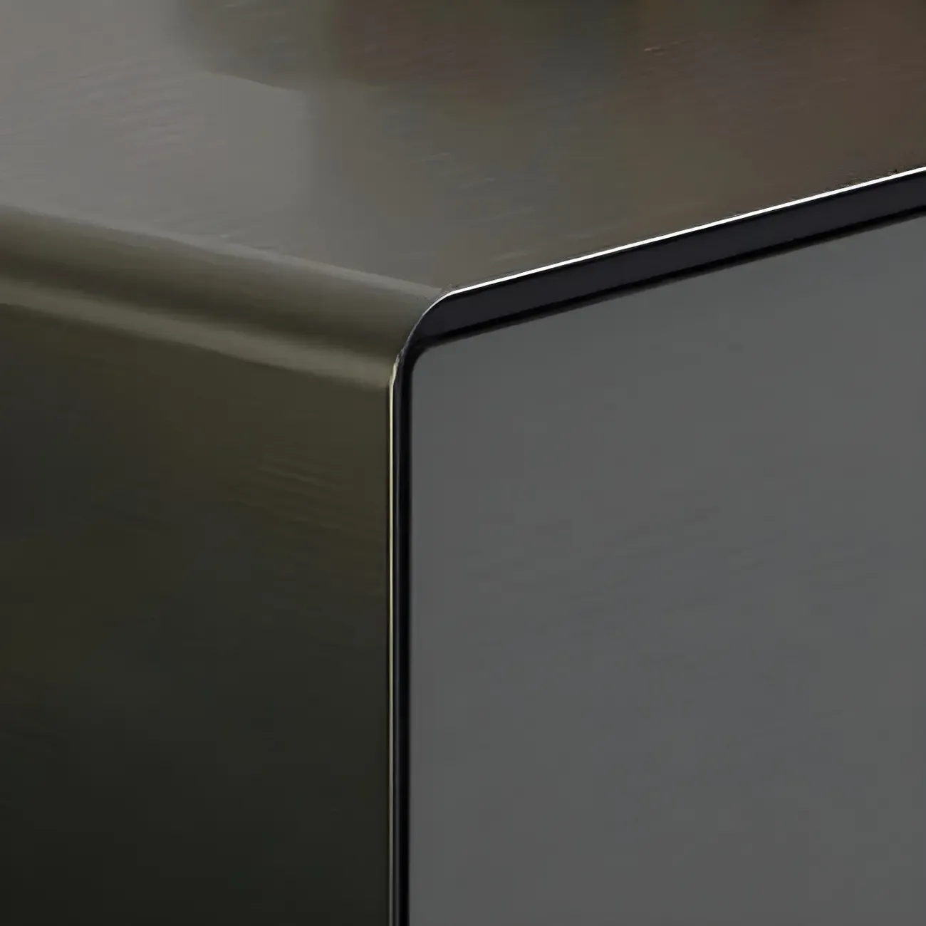 4-Drawer Elegant Grey Long Wooden TV Stand with Legs