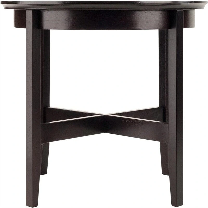 Wood Toby Occasional Table Espresso - 30D x 30W x 18.11H