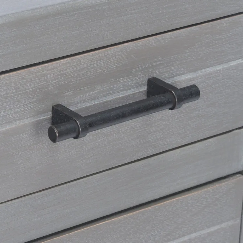 SAFAVIEH Philomene Distressed White 3-Drawer Console Table - 23.5 W x 13 L x 29.5 H - 24Wx13Dx30H