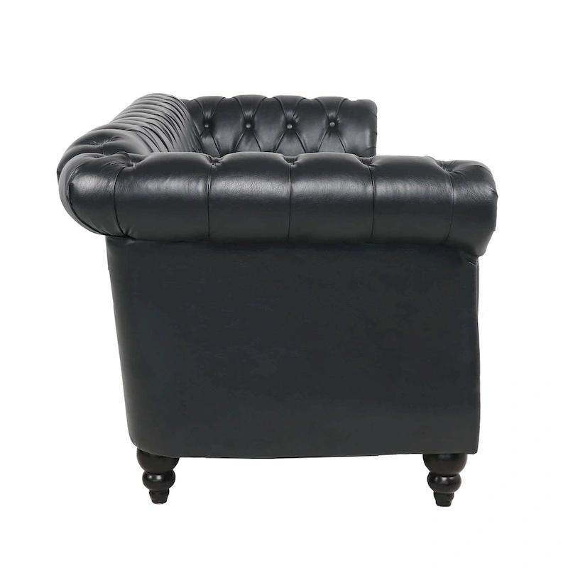 84.65 Rolled Arm Chesterfield 3 Seater Sofa