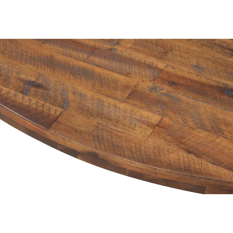Raffles 44  Wood Oval Cocktail Table