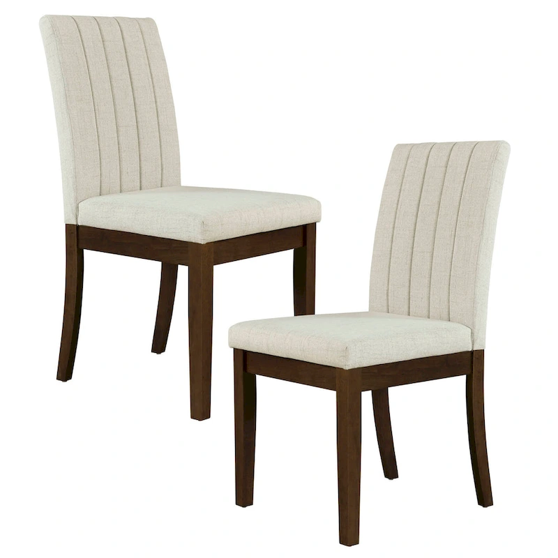 510 Design Everly Upholstered Channel-back Dining Chair Set of 2