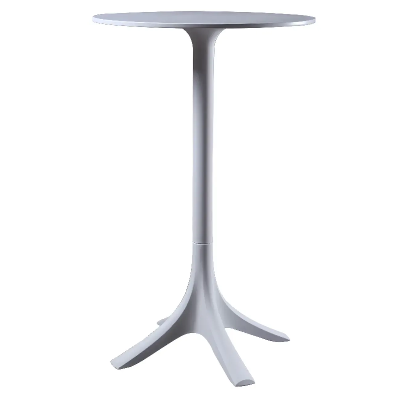 Fashion Synthetic Round White Fixed Top Bar Tables