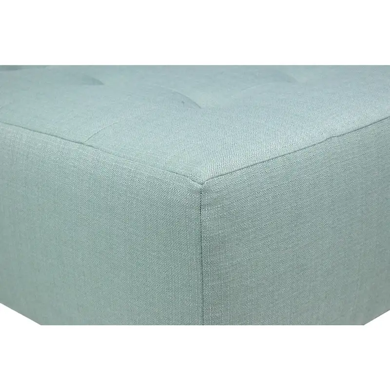 Button Tufted Upholstered Square Ottoman - 34 Inch