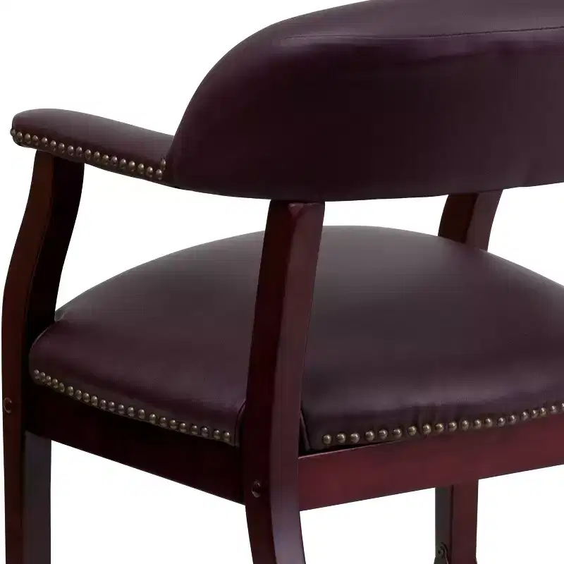 Emma and Oliver Conference Chair with Accent Nail Trim and Casters