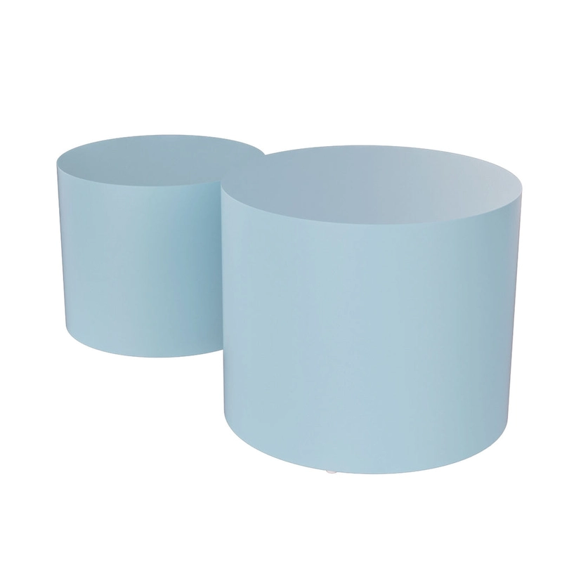 Round Nesting Tables Set, Coffee & End Tables, No Assembly