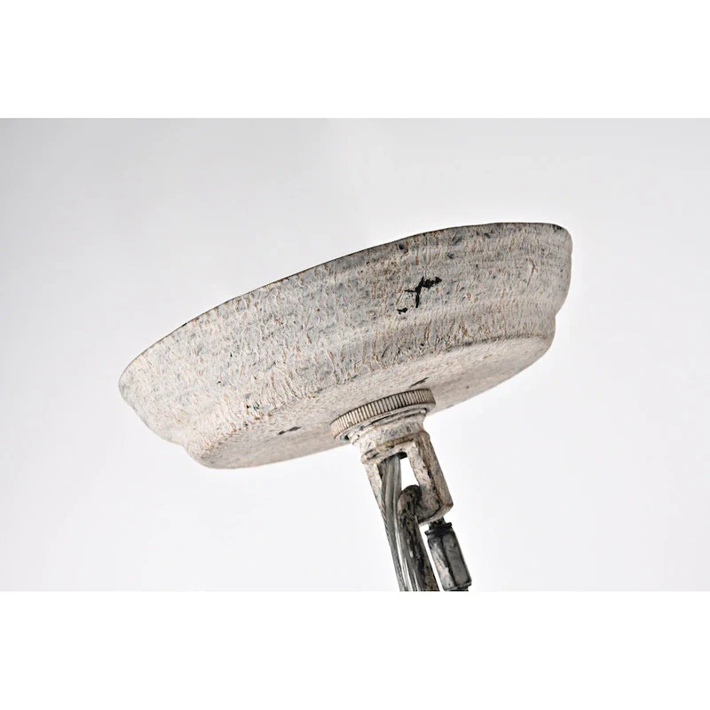 Antique White 4-Light Geometric Lantern Pendant