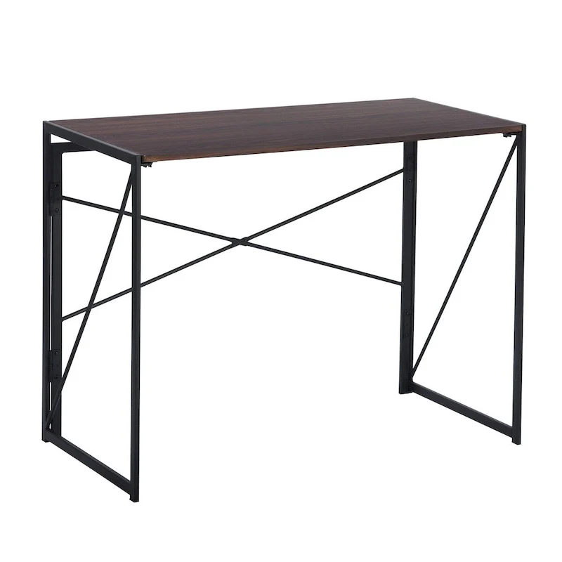 HomyLin 39 Simple Folding Study Writing Desk, No Assembly Required