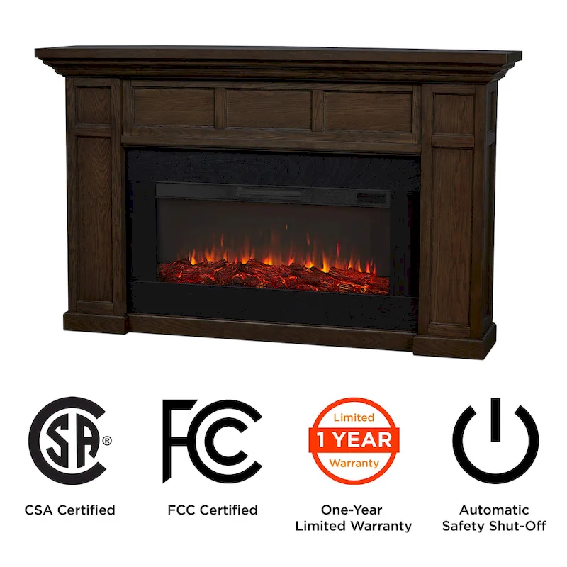 Alcott 75  Landscape Electric Fireplace by Real Flame