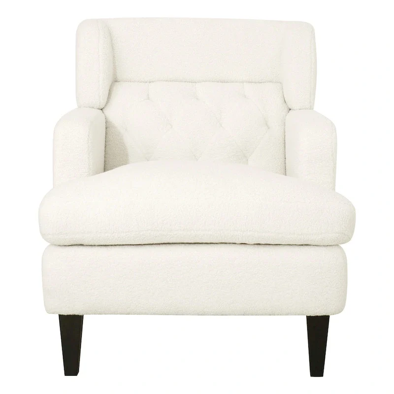 Modern Fabric Accent Chair with Cushion Back