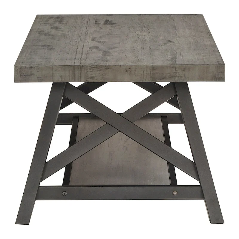 Bryson Rustic X-Base Accent Tables by iNSPIRE Q Classic