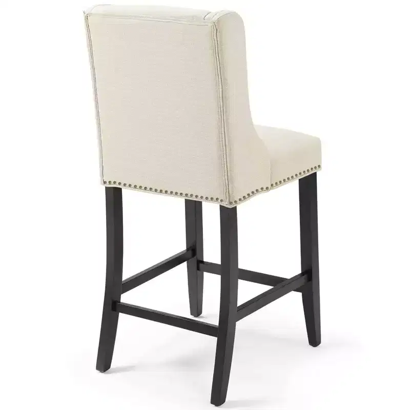 Set of 2 Baron Counter Height Barstool Upholstered Fabric - Modway