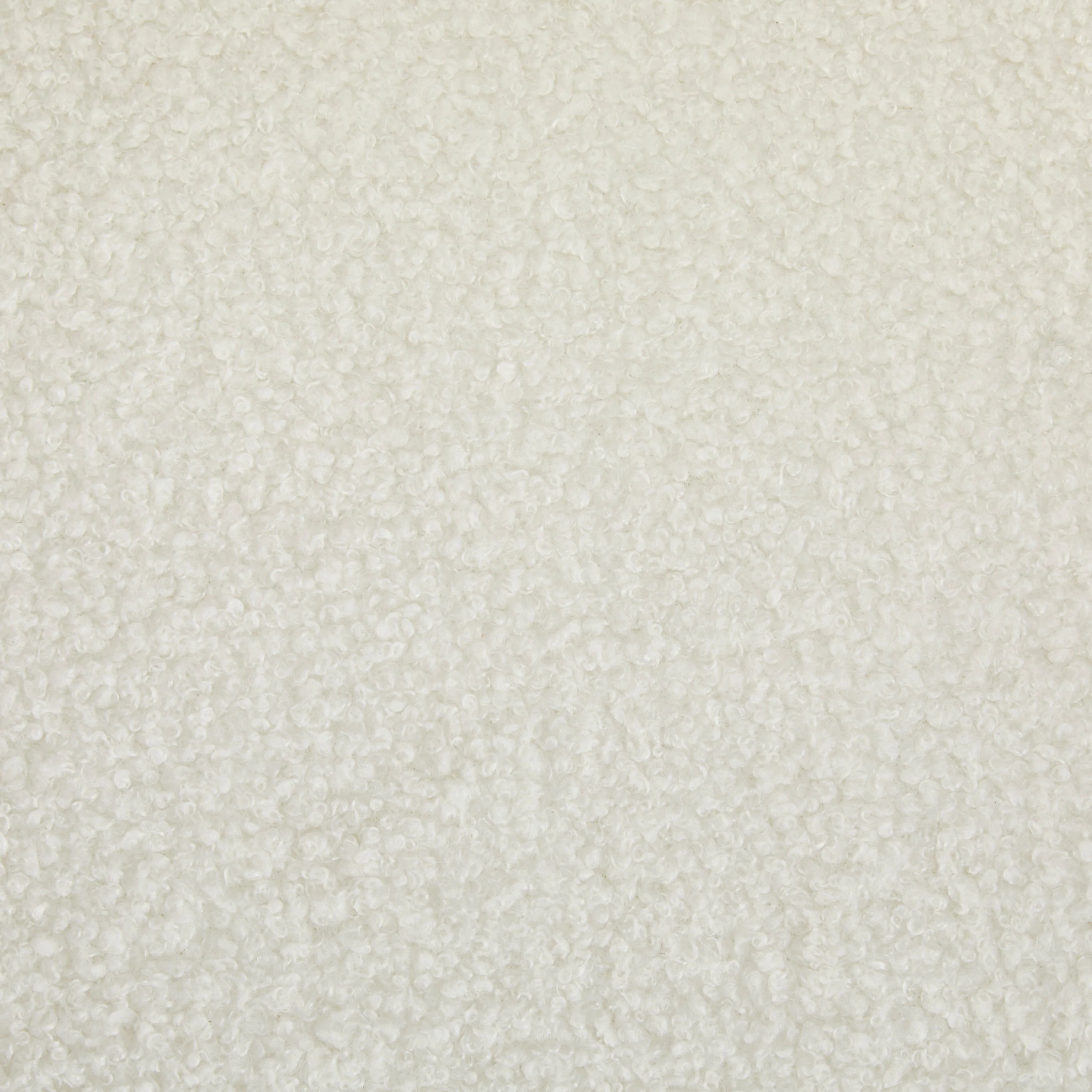 White Boucle 2 Pack Dining Chairs with Pillow Back and Solid Wood Frame