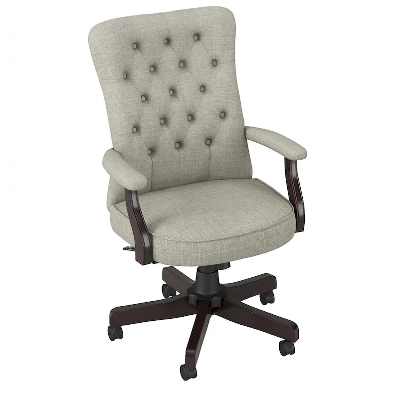 Salinas High Back Tufted Office Chair with Arms by Bush Furniture