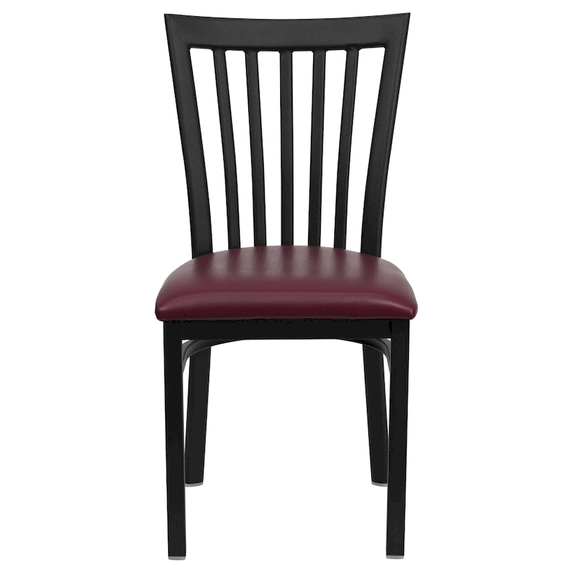 School House Back Metal Restaurant Chair - 17.25
