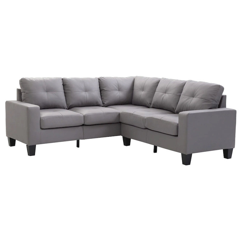 Newbury Faux Leather Sectional Sofa