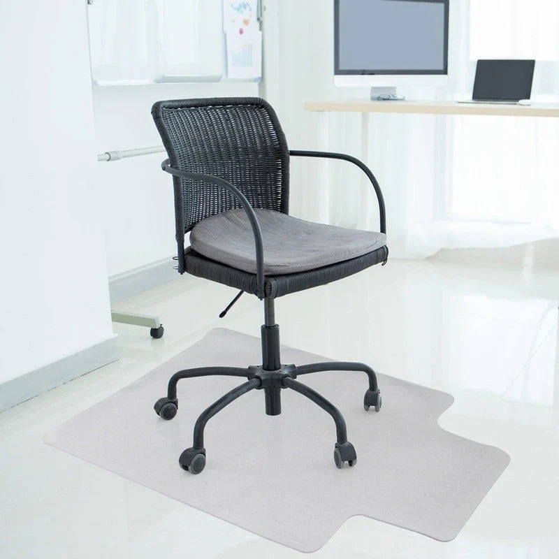 Office Floor Chair Mat With Lip, 36 x 48 inches, Easy Glide for Chairs, Flat Without Curling