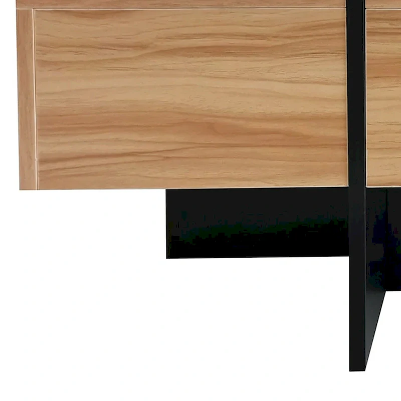 Unique Stylish Wooden Coffee Table with Sliding Extended Table Top