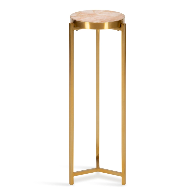 Kate and Laurel Aguilar Glam Drink Table - 9x9x23