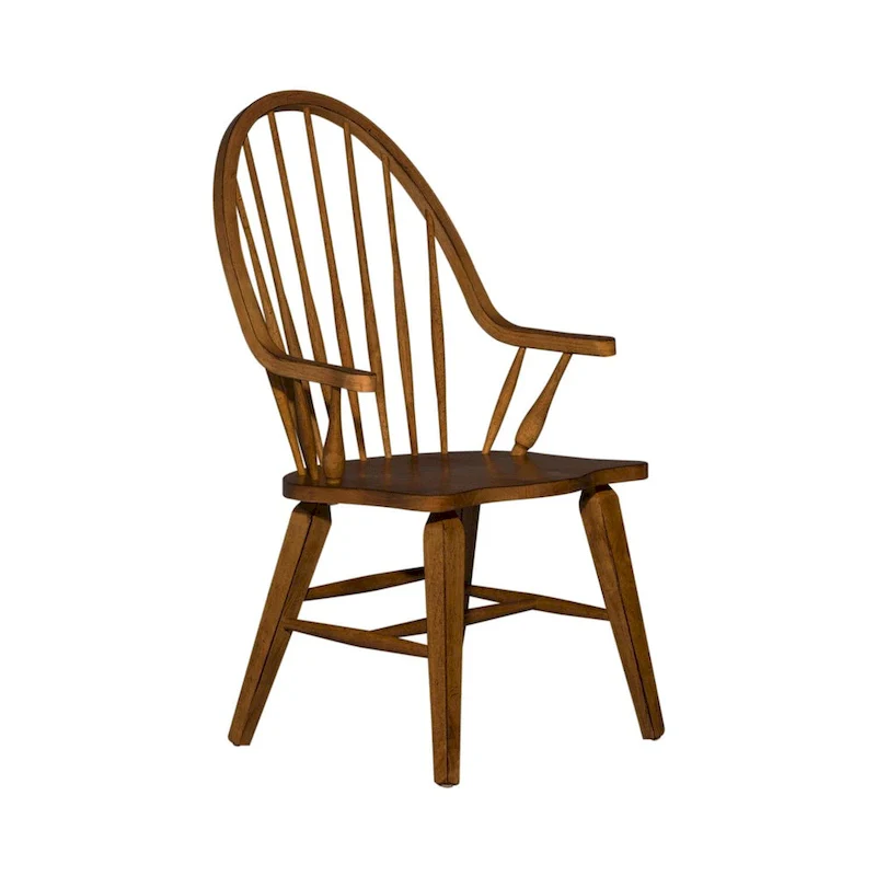 Tobacco Windsor Back Arm Chair