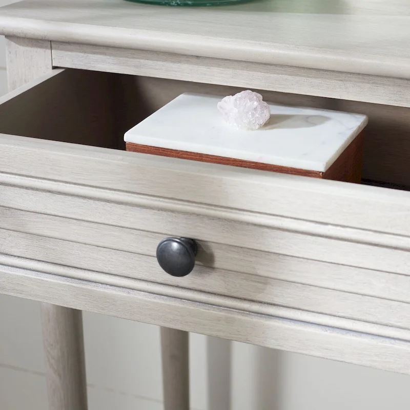 SAFAVIEH Tinnie 2-Drawer Console Table - 36 W x 13 L x 29.5 H - 36Wx13Dx30H