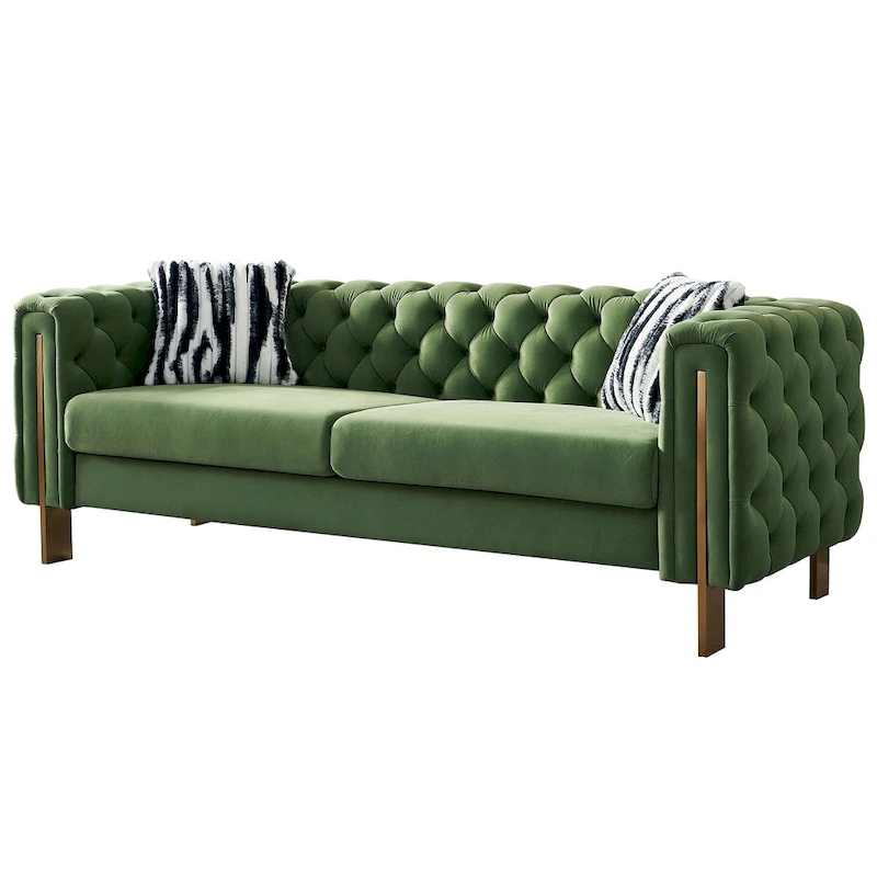 Modern Tufted Velvet Living Room Sofa