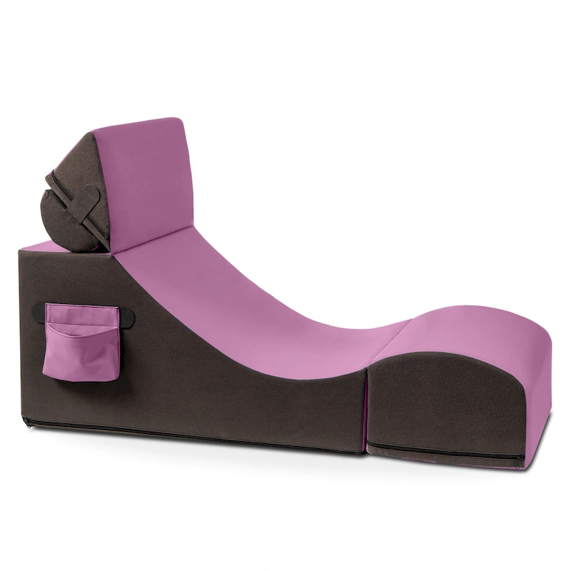 Jaxx Flexx V-Tex Convertible 3 in 1 Gamer Chair, Table, & Ottoman w/ Adjustable Headrest - Vinyl