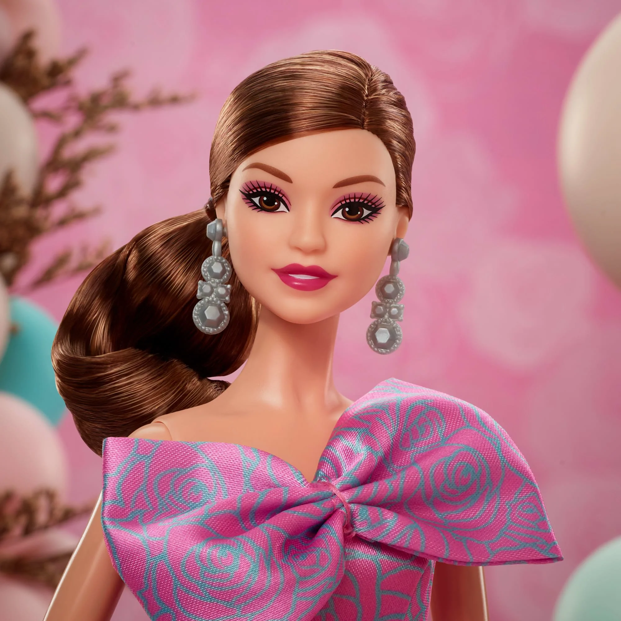 Barbie Signature Birthday Wishes Doll, Collectible Fashion Doll in Satiny, Pink Dress