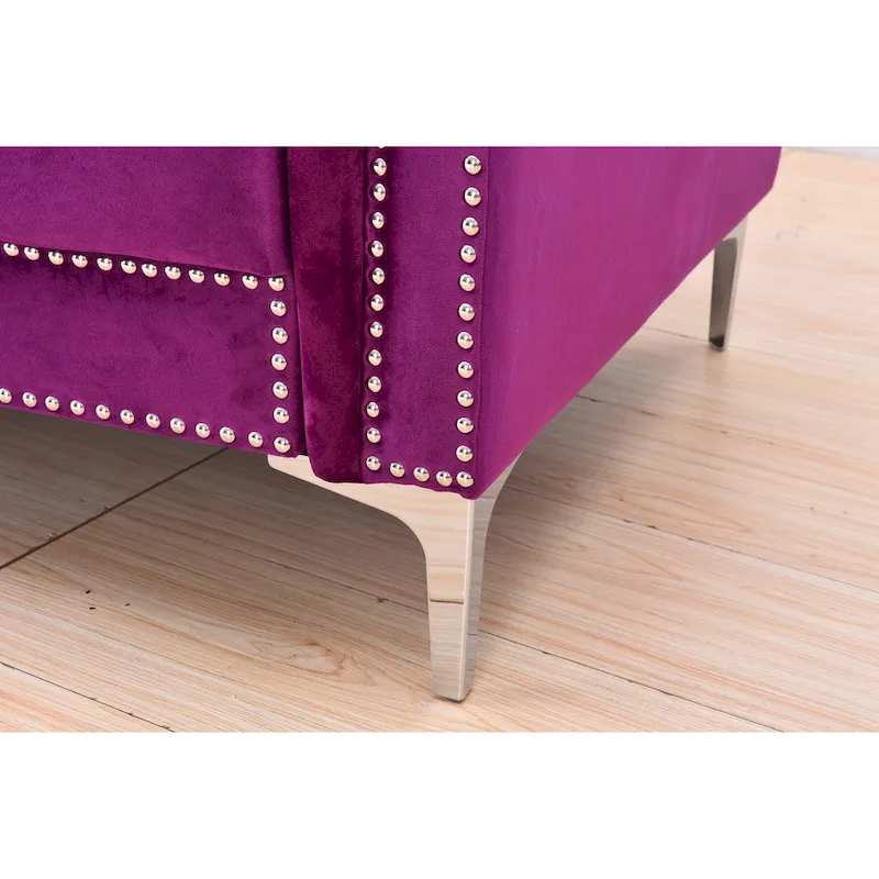 Legend Furniture Covertible Velvet Sofa Bed Sleeper