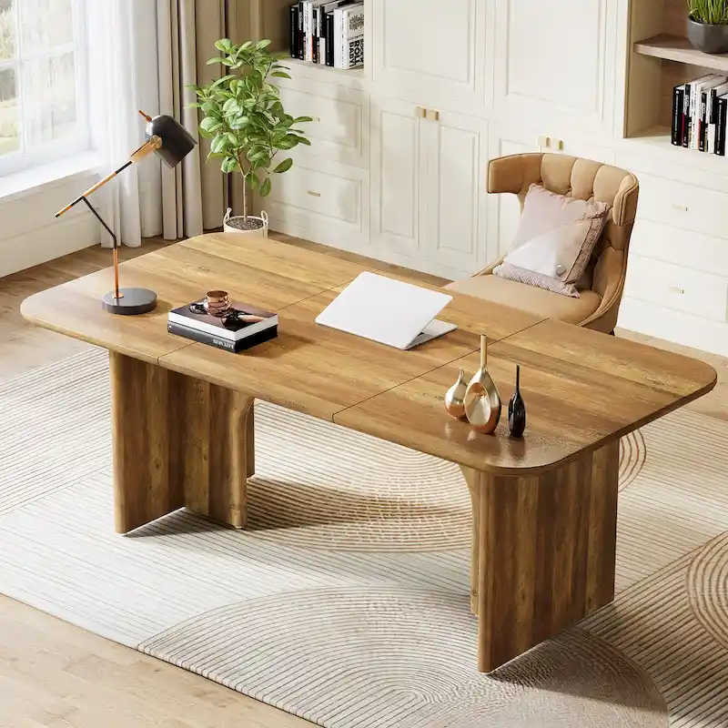 63 Executive Desk, Large Computer Desk Modern Home Office Desk