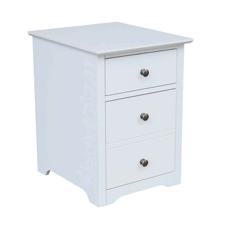Two Drawer File Cabinet with Desk And Chair