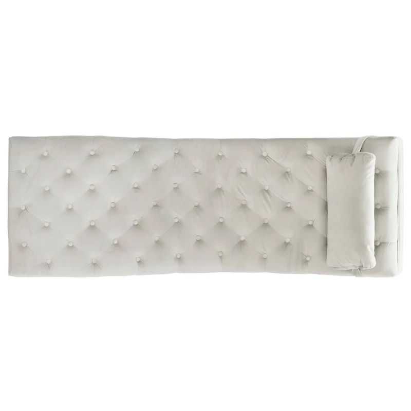 Cheri Chaise with Round Pillow - 65Wx23Dx33H