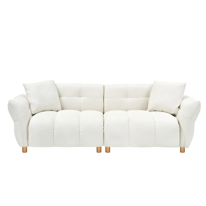 Upholstered 3-seater Sofa with Matching Pillows