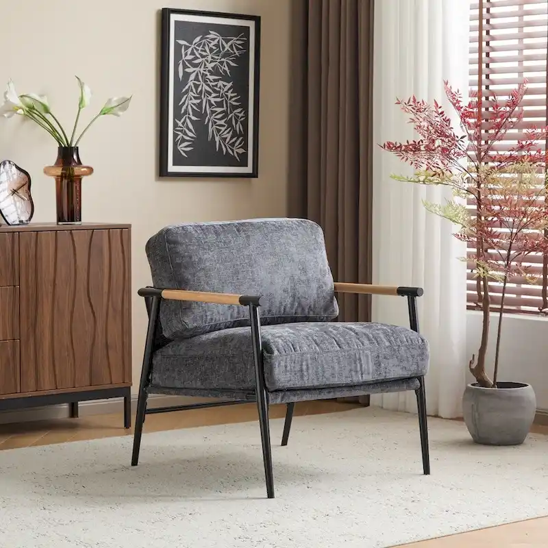27.56 Modern Accent Chair with Plush Cushions