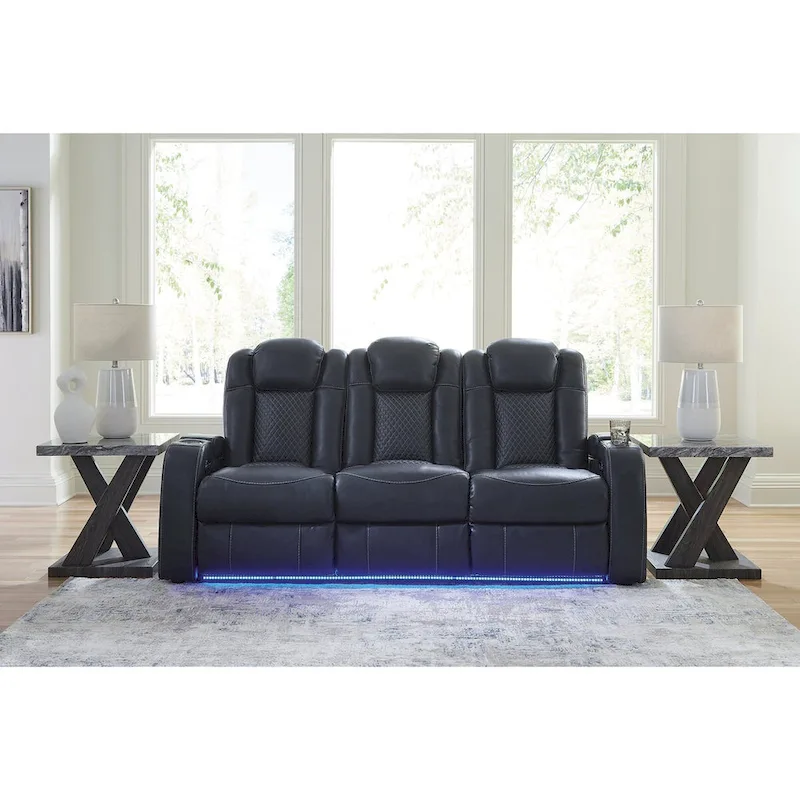 Signature Design by Ashley Fyne-Dyme Power Reclining Sofa - 85 W x 43 D x 43 H