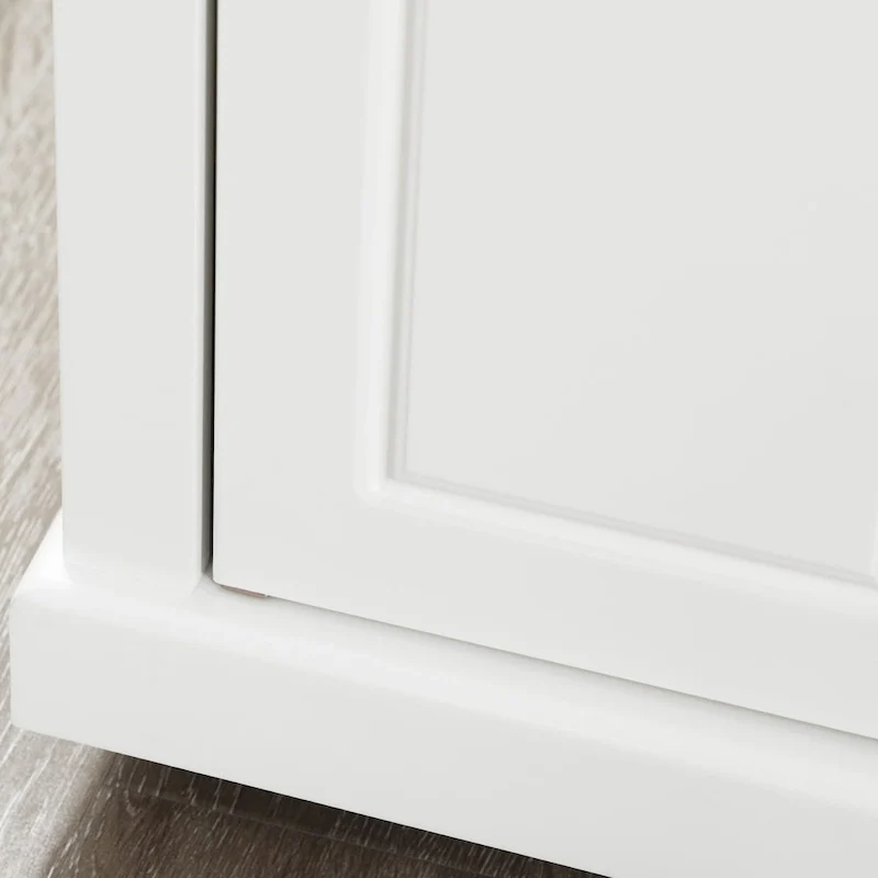 Rolling Kitchen Island Cart with Drawer, Adjustable Shelf and 2 Towel Racks