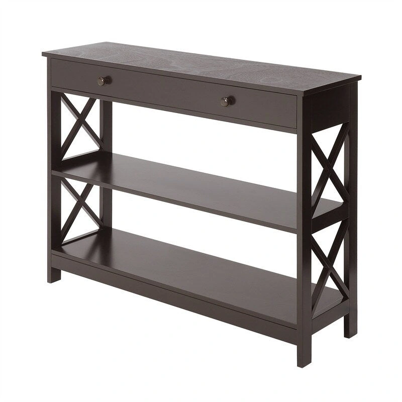 1 Drawer Console Table with Shelves - 11.75 D x 39.25 W x 31.5 H