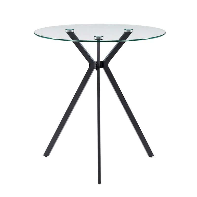 Eliana Glass Top Bistro Table