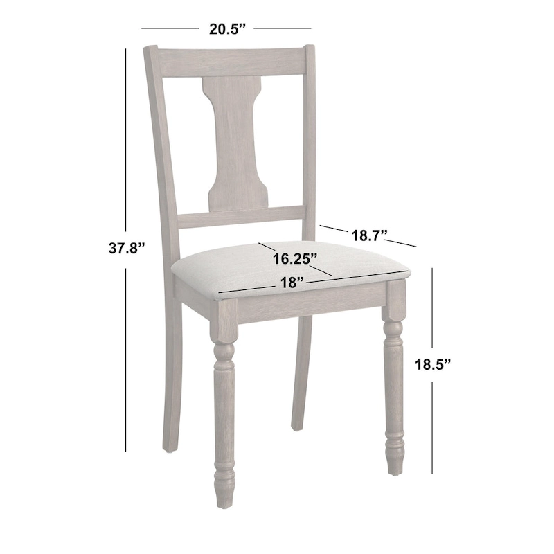 Simple Living Burntwood Dining Chairs (Set of 2)