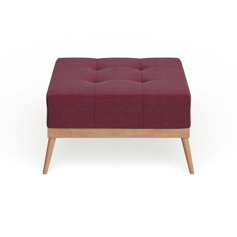 Christopher Knight Home Carson Lund Mid-century Tufted Fabric Square Ottoman Table