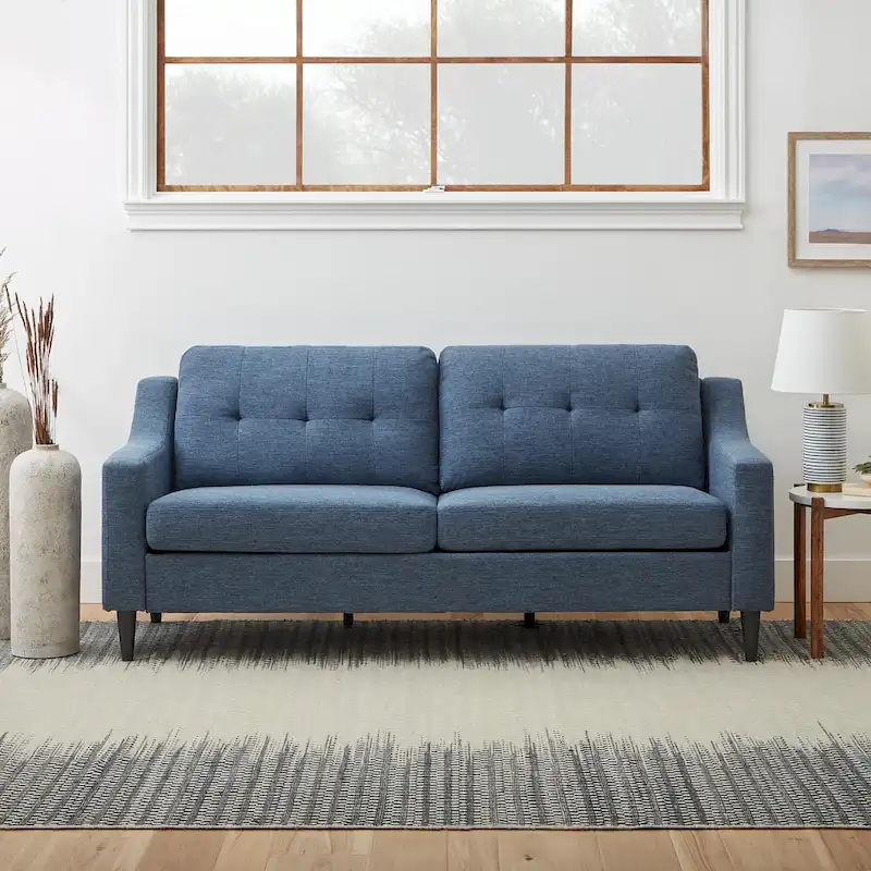 Brookside Ellen 75 Upholstered Scooped Arm Sofa