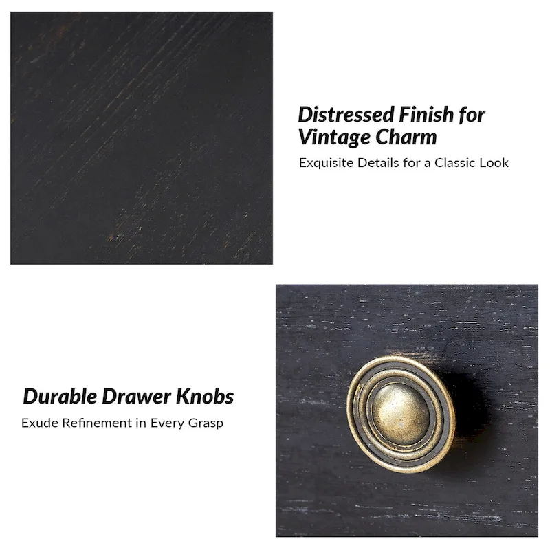 Eric Traditional 26 Tall Solid Wood End Table with USB by HULALA HOME