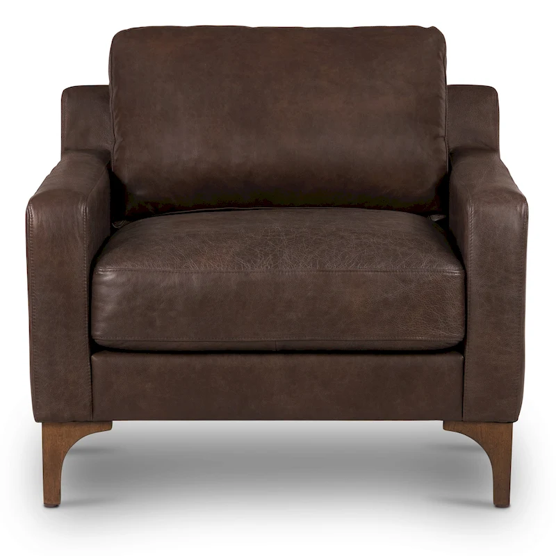 Poly & Bark Sorrento 35 Lounge Chair - Full Grain Genuine Italian Leather