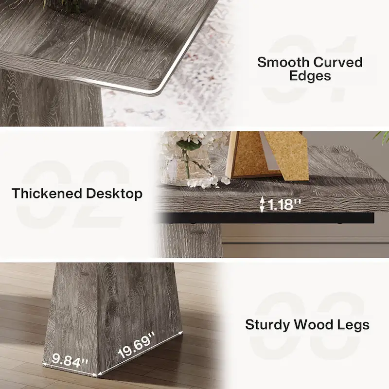 63 Inches  Executive Office Desk Large Computer Conference Table