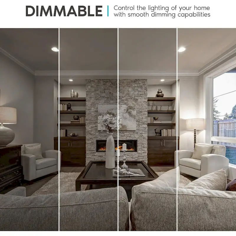 Luxrite A15 LED Light Bulb, 40W Equivalent, Dimmable, 600 Lumens, Enclosed Fixture Rated, Energy Star, E26 Base (4 Pack)