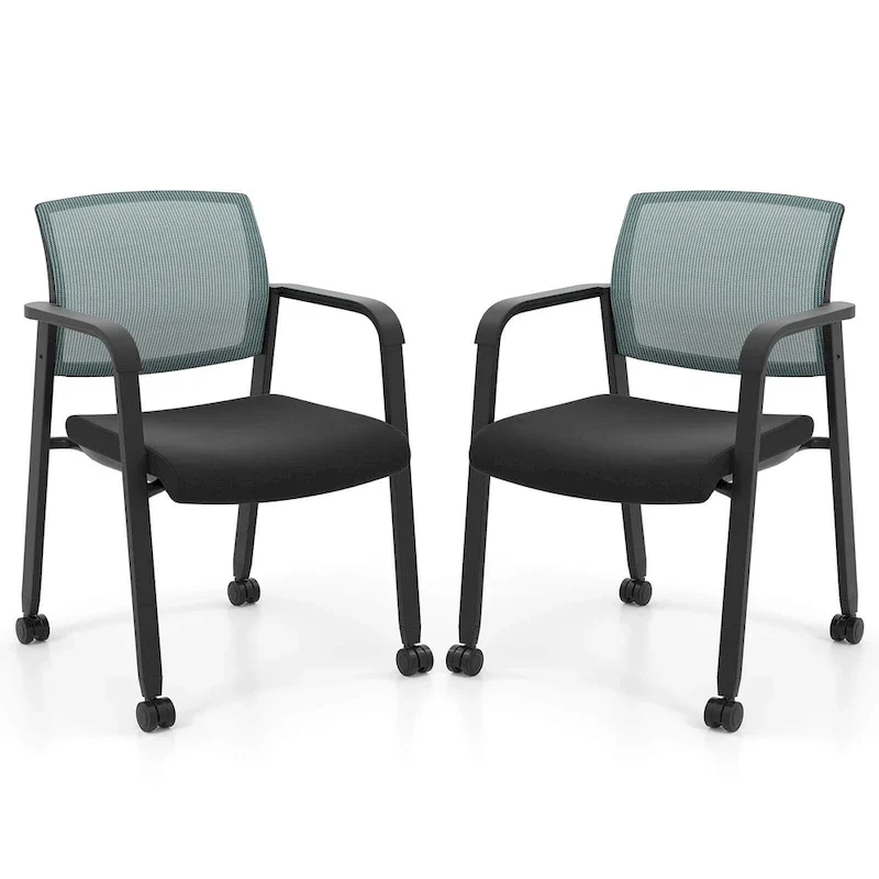 Conference Chairs Set of 2/4 Stackable Office Guest Mesh Chair