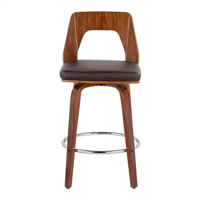 Set of 2 Trilogy Upholstered Counter Height Barstools - Lumisource