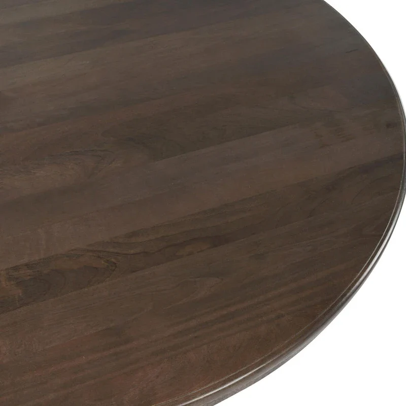 Classic Home Brookside 60 Round Dining Table in Cocoa Brown - 60Wx60Dx30H