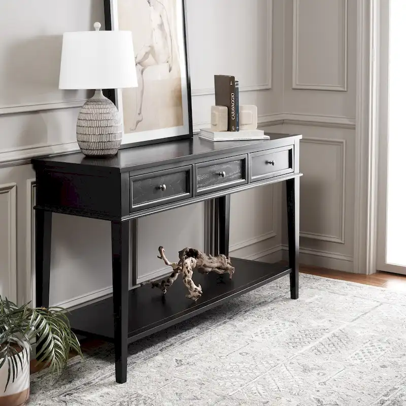 SAFAVIEH Thea Sepia Console - 60 x 20 x 35.4 - 60Wx20Dx35H